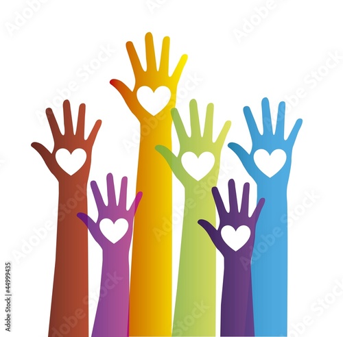 colorful hands