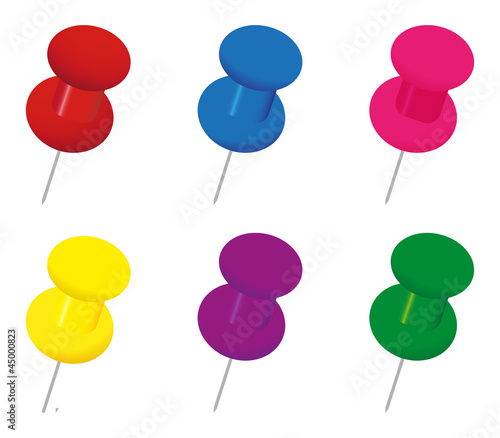 set of colored drawing nails