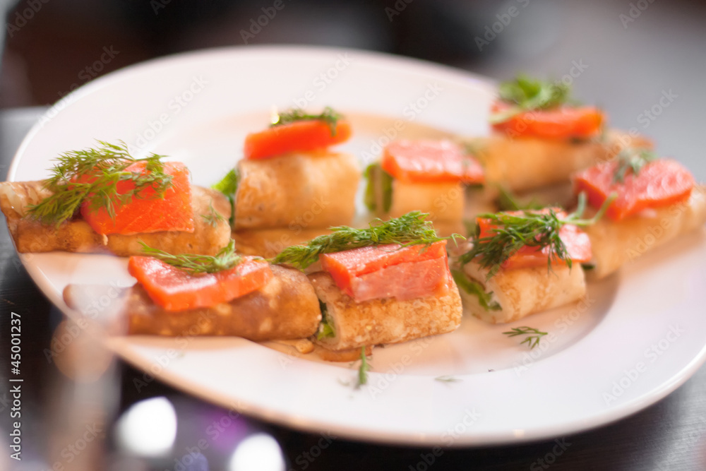 gourmet salmon and salad wraped gourmet salmon and salad wraped