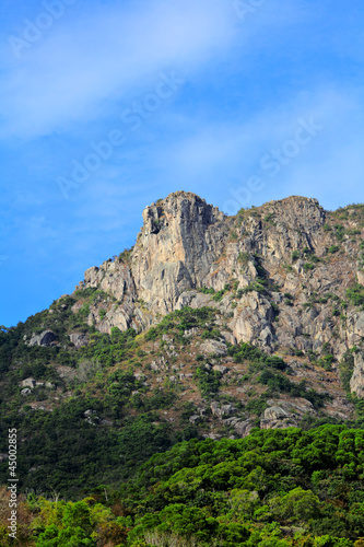 Lion Rock, lion like mountain in Hong Kong
