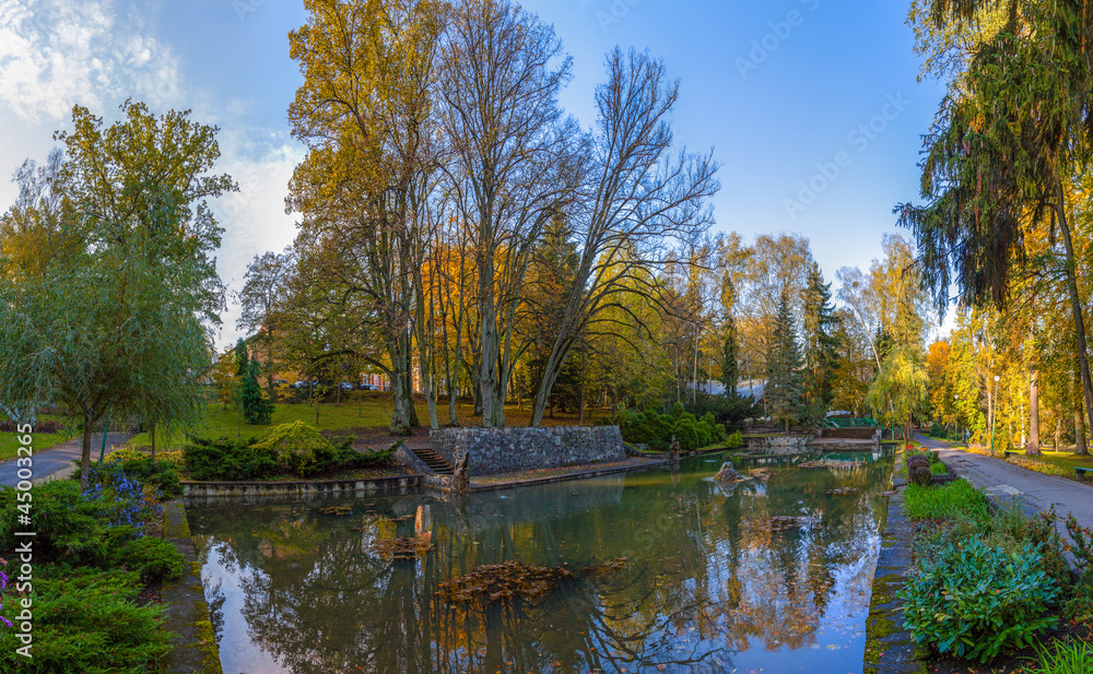Autumn in the park of Polczyn Zdroj, Poland. Autumn in the park of Polczyn Zdroj, Poland.