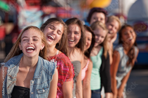 Group of Girls Laughing