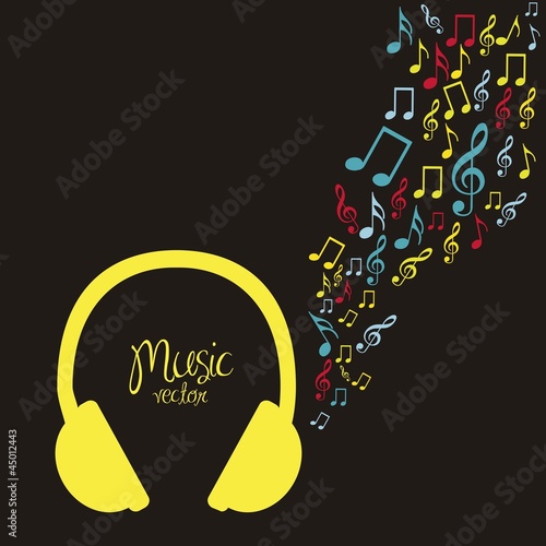 illustration of headphones