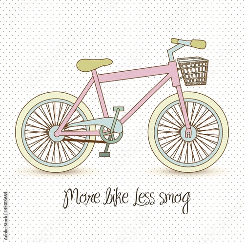 pastel colored bike