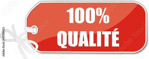 étiquette 100% qualité