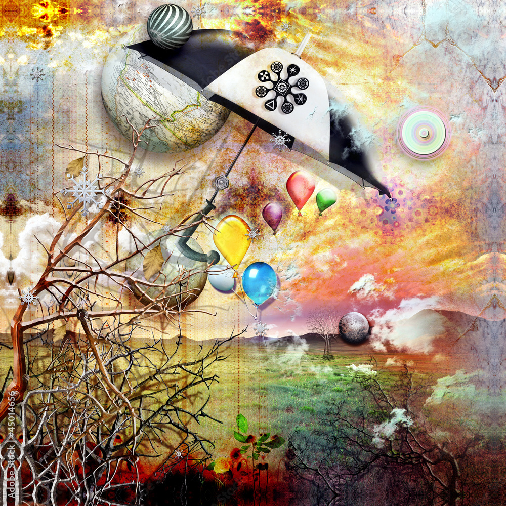 custom made wallpaper toronto digitalFairy umbrella