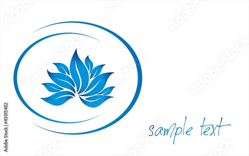 Fototapeta Naklejka Na Ścianę i Meble -  Blue water lily, Buddha , Buddhism, Zen, India , Asia