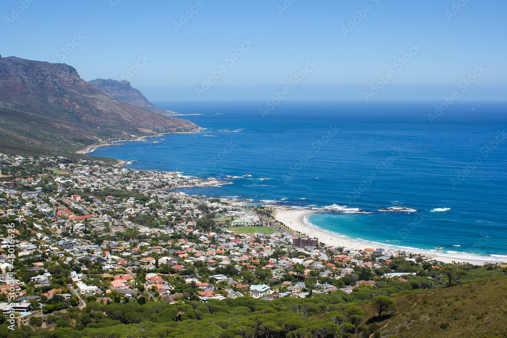 View of Camps Bay from Lions Head Mountain