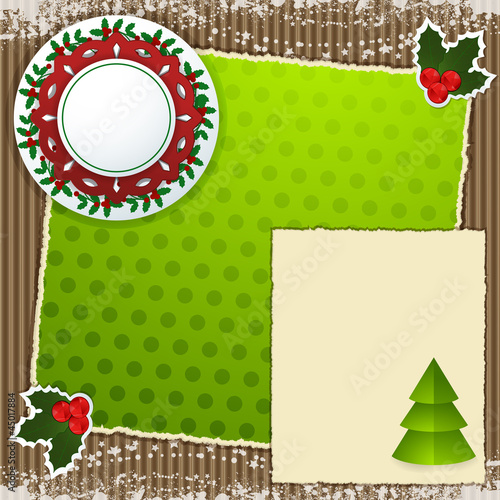 Christmas scrapbooking background