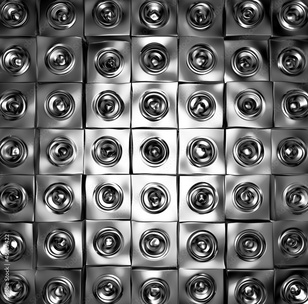 3d render of silver chrome sound-system deejay dj set 3d render of silver chrome sound-system deejay dj set