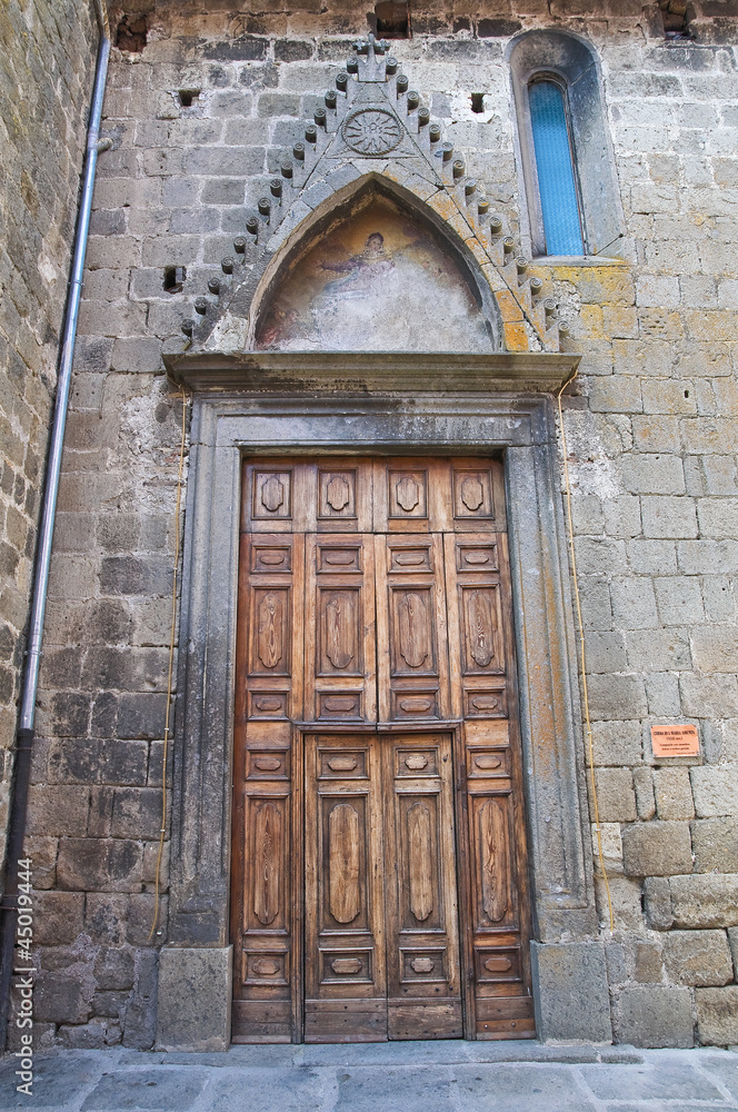 Church of St. Maria Assunta. Vitorchiano. Lazio. Italy.