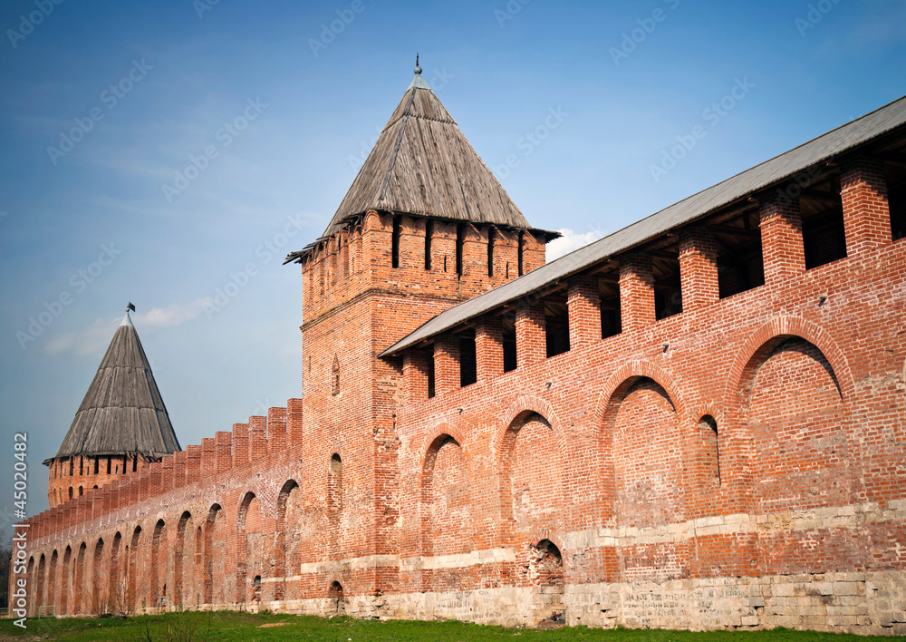 Old fortress (Kremlin) in Smolensk, Russia