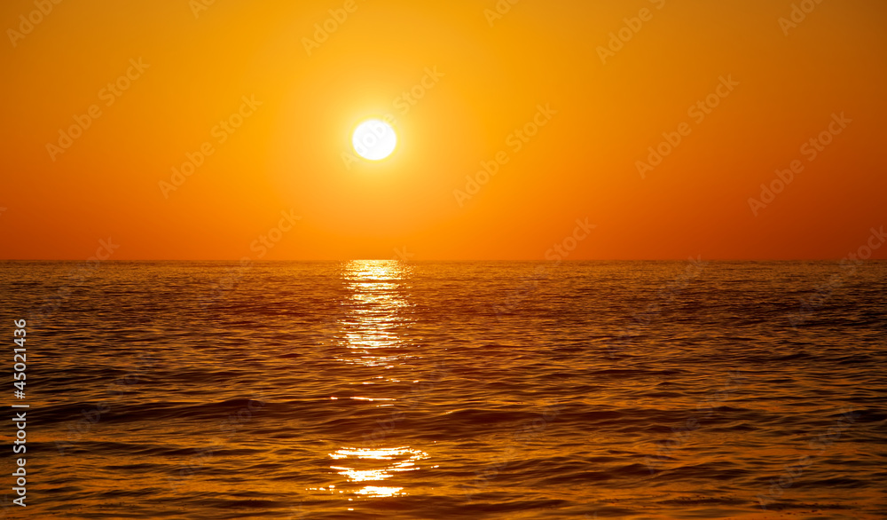 Deep Orange Sunset