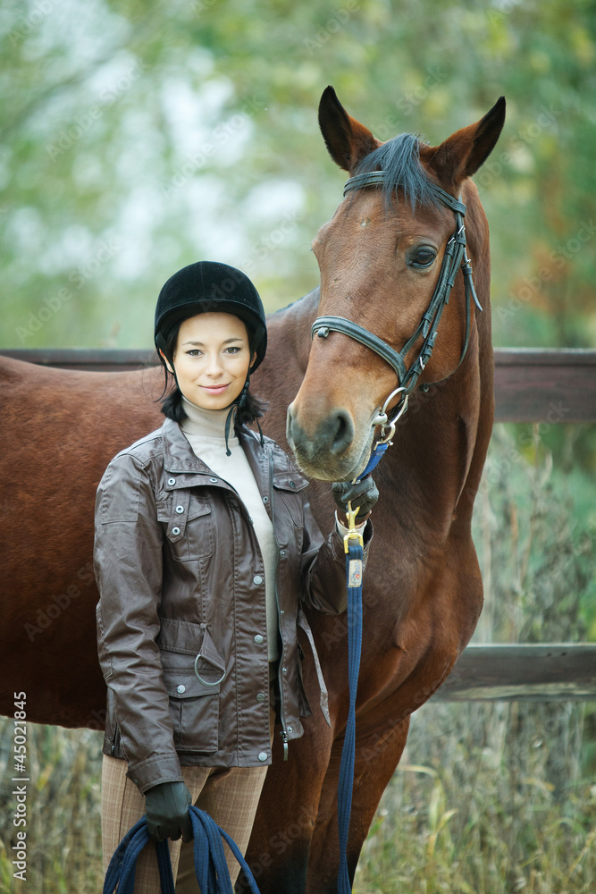 Fototapeta premium Woman jockey