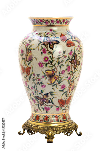 Antique porcelain jar in modern style.