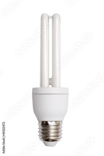 Energy saving bulb. Isolated image