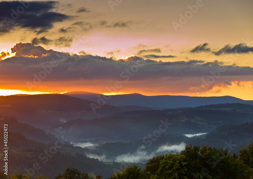 Twilight in Ribeiro valley