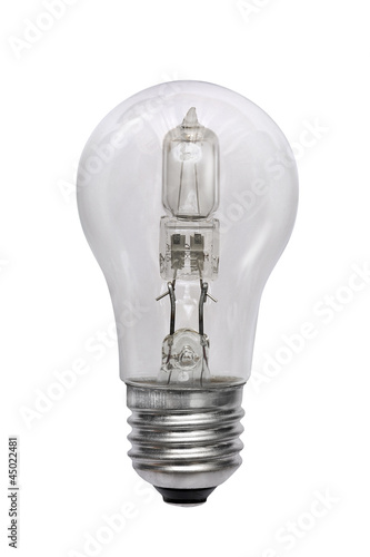 Halogen bulb. Isolated image