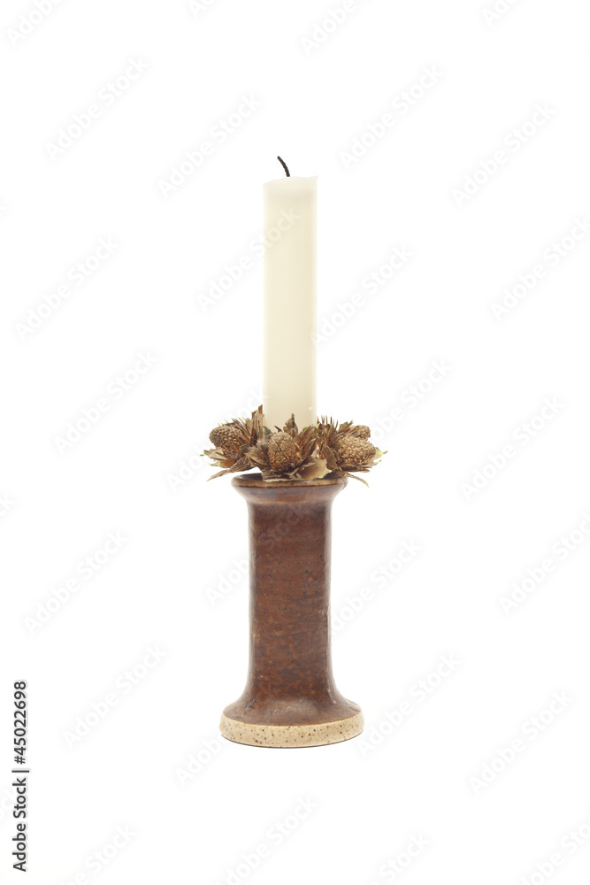 Candle on candlestick Candle on candlestick