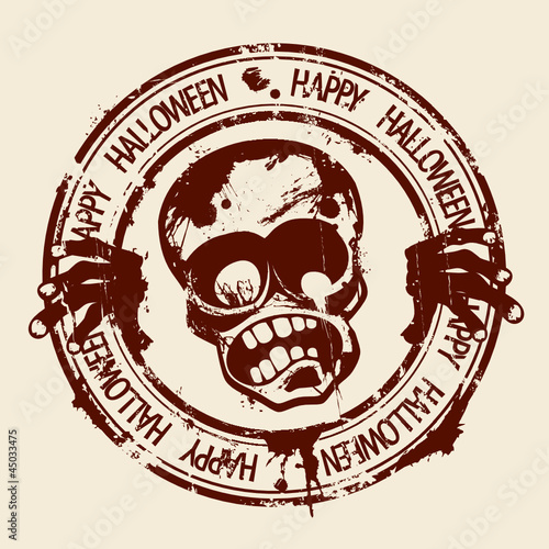 Happy Halloween stamp