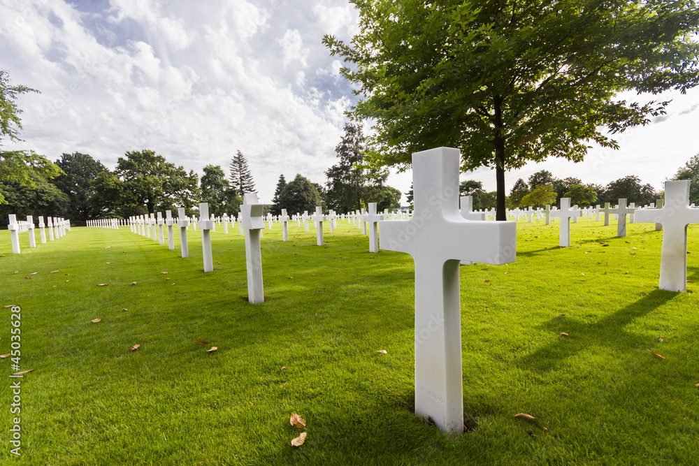 Cimitero americano - Saint James, Normandia, Francia
