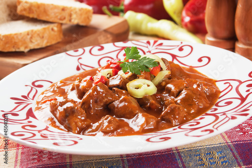 Goulash, hungarian beef stew photo