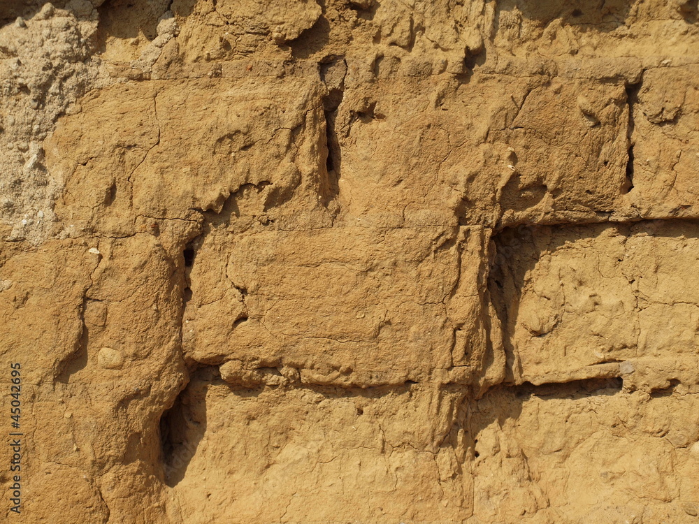 Obraz premium Wall of clay