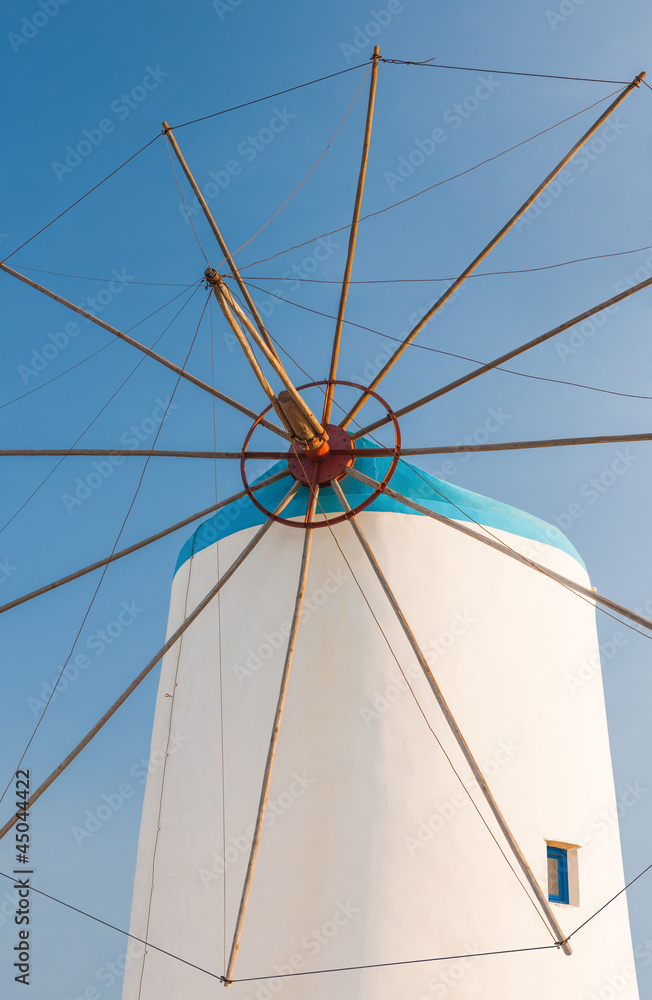 Fototapeta premium Windmill on Greek island
