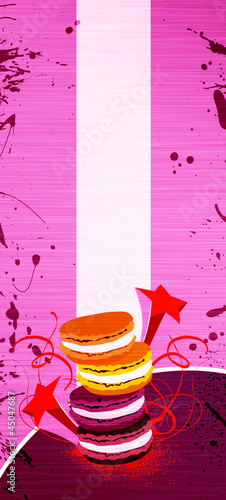 Macaron background photo