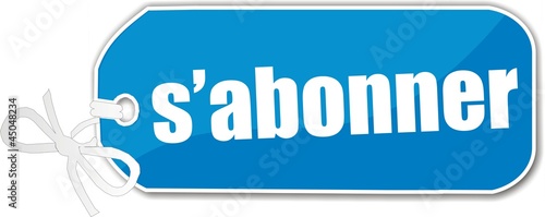 étiquette s'abonner