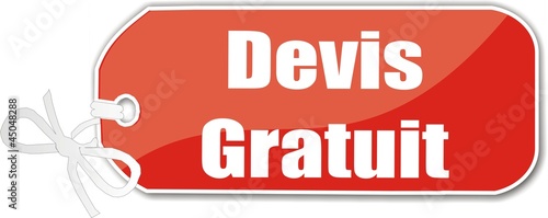 étiquette devis gratuit