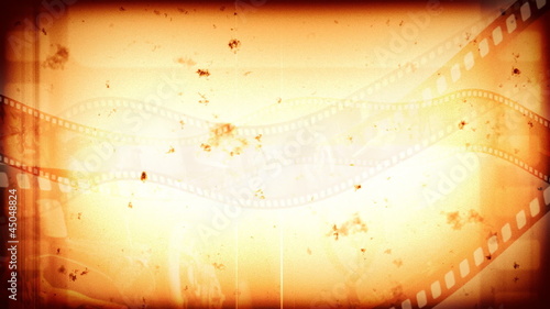 Background animation of a vintage reel clip, loopable photo