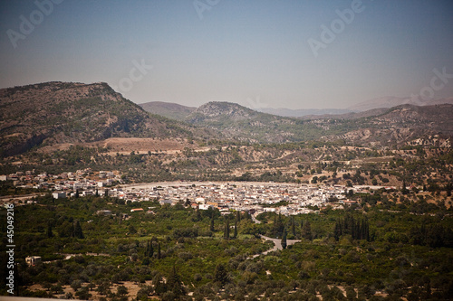 view of the town of Lindos, Rhodes Island, Greece  © Nastya Tepikina