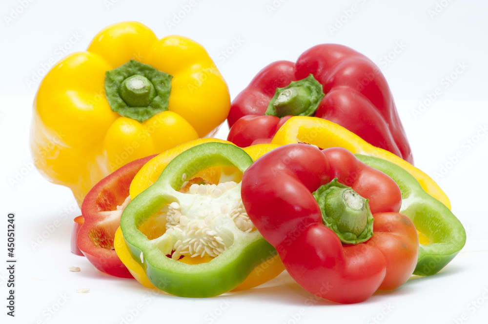 colored fresh pepper colored fresh pepper