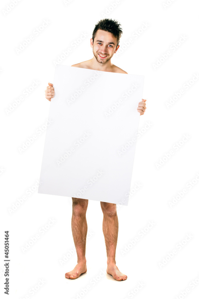 funny guy with a sheet of white paper funny guy with a sheet of white paper