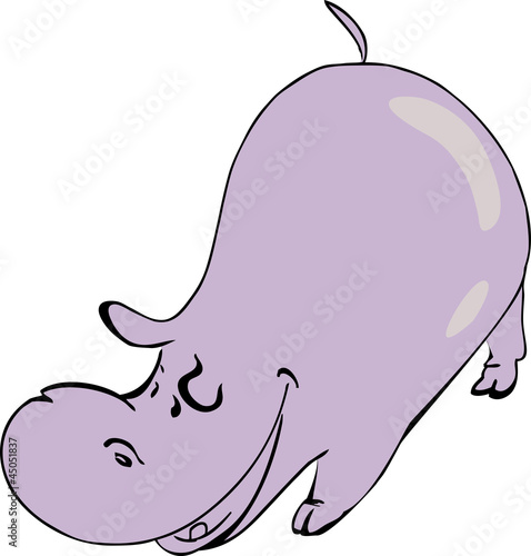 Purple hippo