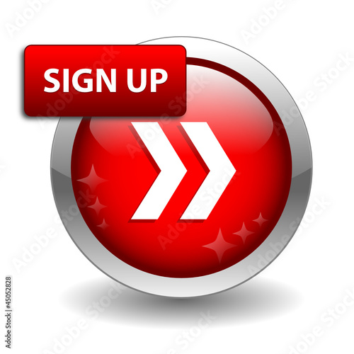 “SIGN UP” Web Button (register subscribe join click here free)