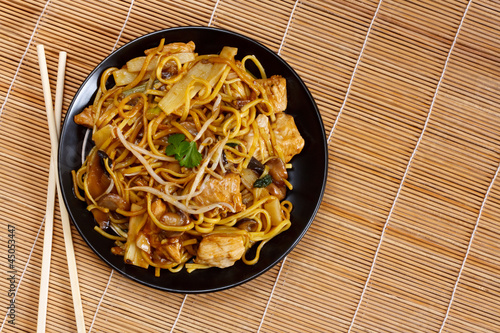 Chicken chow mein photo