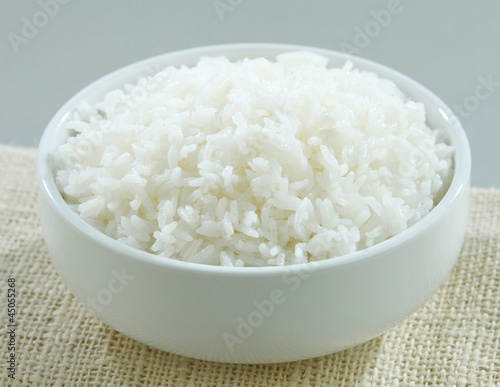 Jasmine thai rice in the bowl