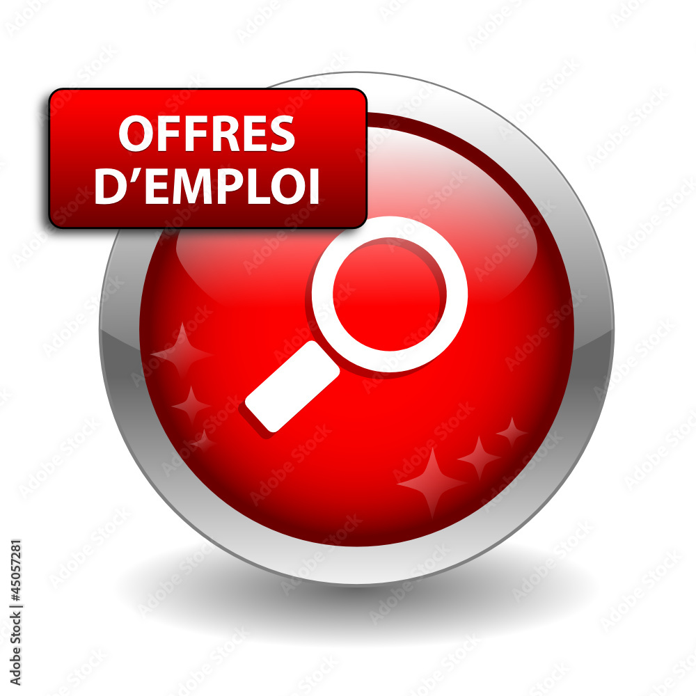 Bouton Web OFFRES D’EMPLOI (recherche candidature cv travail) Bouton Web OFFRES D’EMPLOI (recherche candidature cv travail)