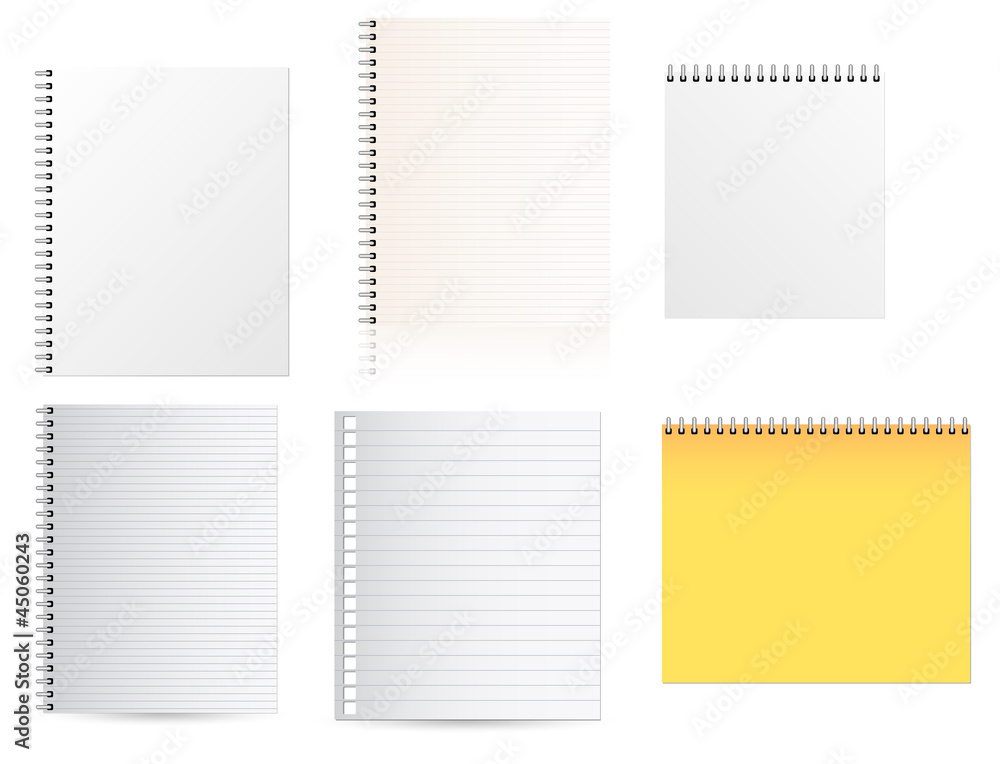Notepads Vectors Notepads Vectors