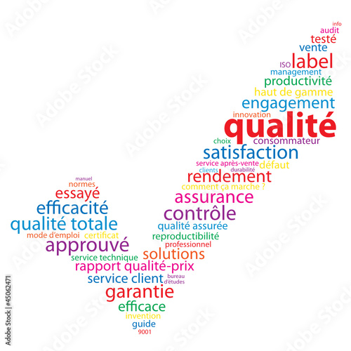 Nuage de Tags "QUALITE" (satisfaction garantie qualité service)