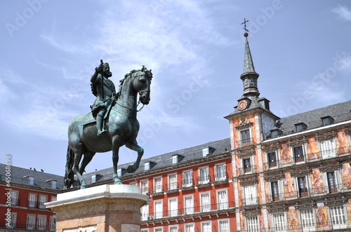 Pomnik Filipa III na Plaza Mayor w Madrycie, Hiszpania #45068698