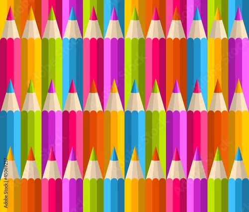 Obraz Tęczowy wzór ołówków
