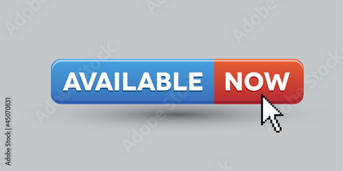 Available now blue and red button