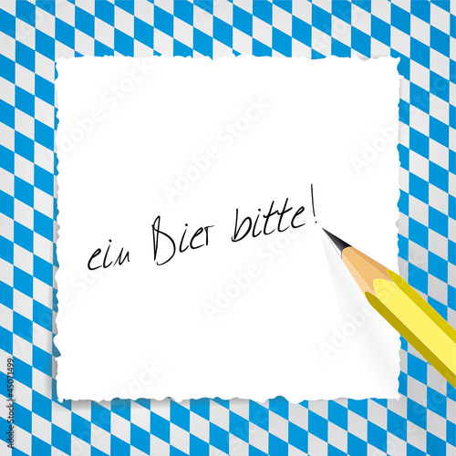 Bilde på lerret Ein Bier bitte