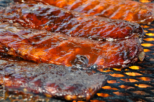 Pork Ribs on the Grill photo