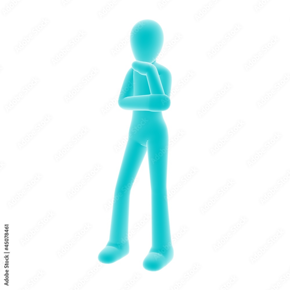 blue person think blue person think