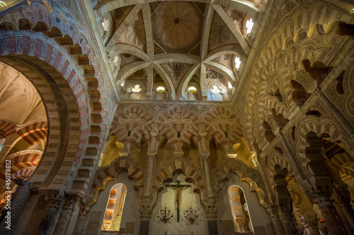 Interior of Mezquita-Catedral, Cordoba, Spain