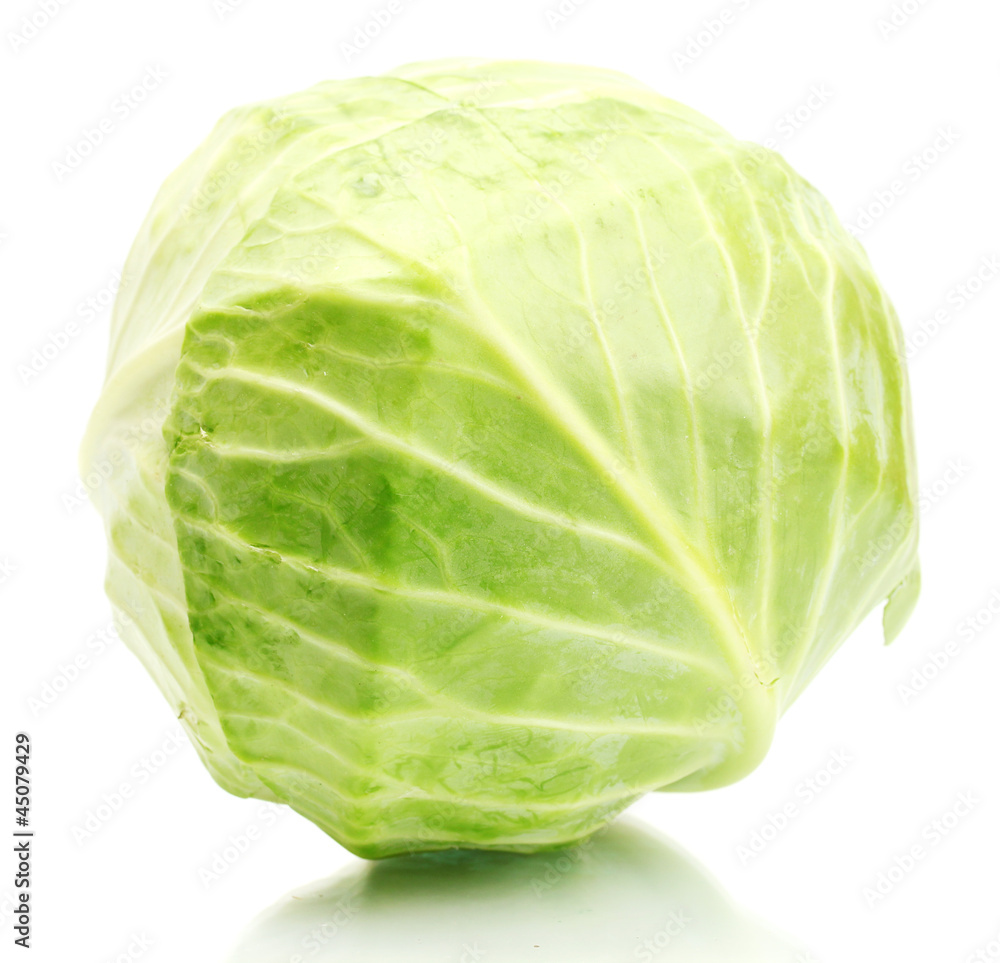 whole green cabbage isolated on white whole green cabbage isolated on white
